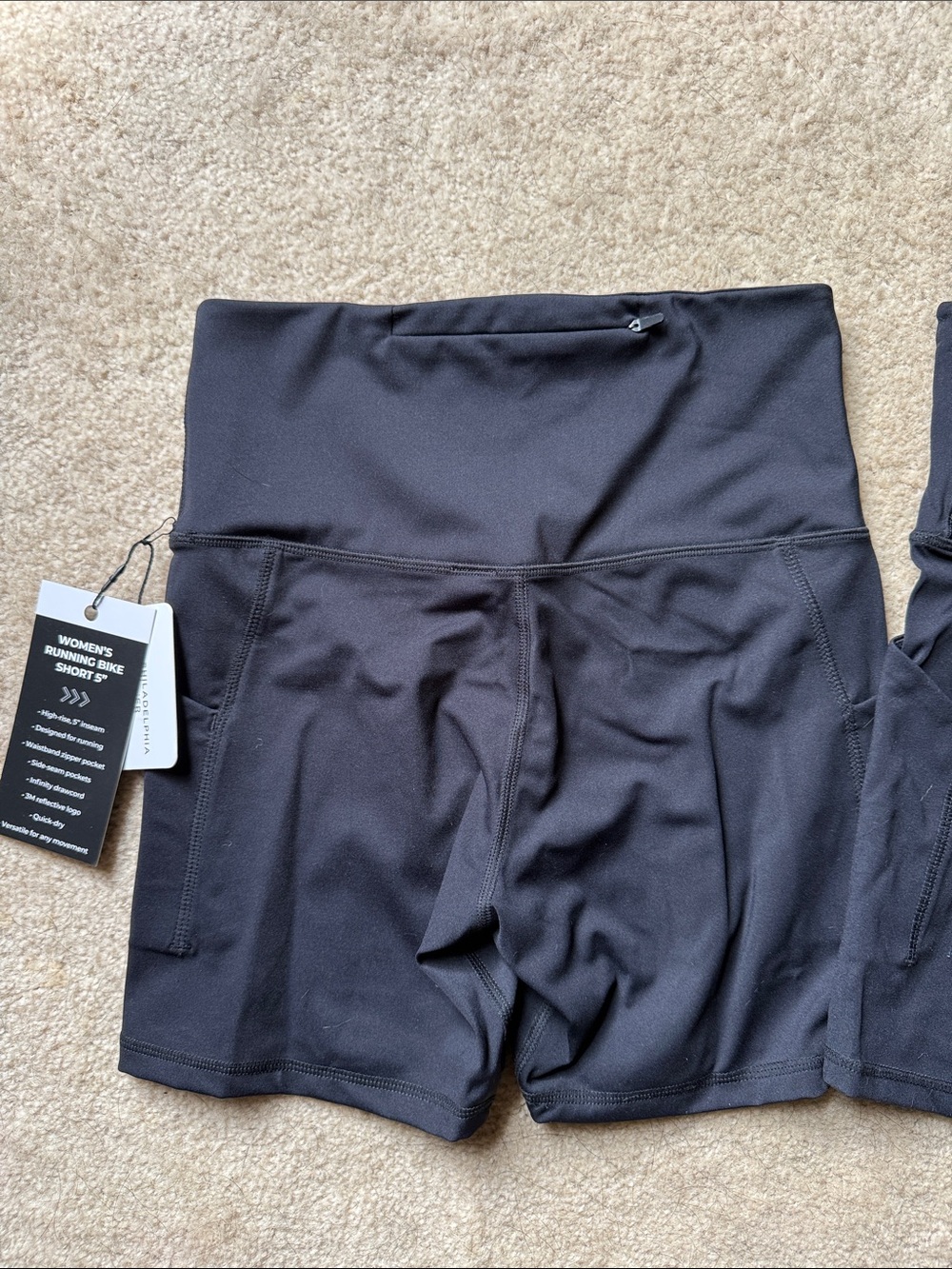 Running Bike Shorts Half Tights Sky brand NWT High-Rise Women’s Size Small - Picture 2 of 3